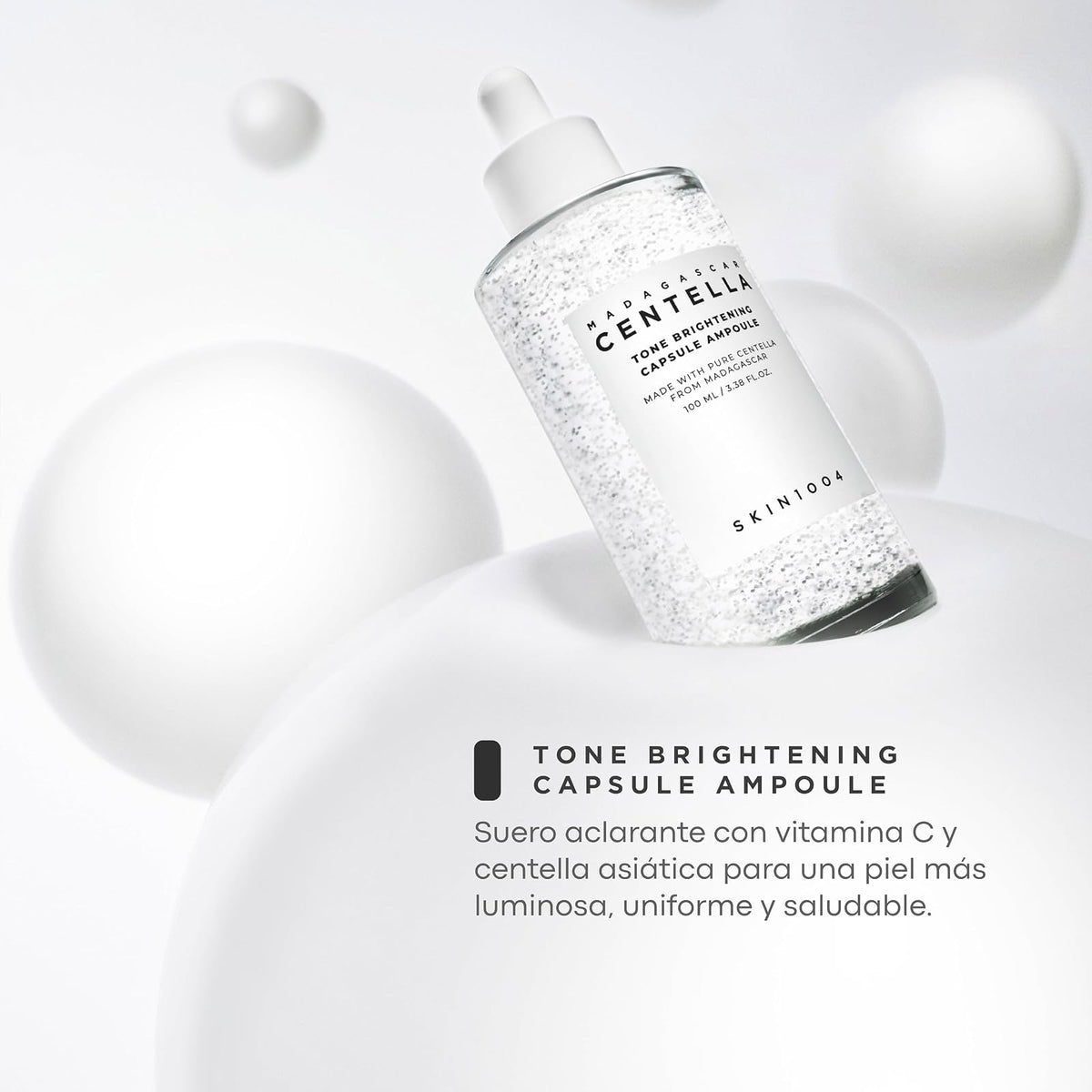 Madagascar Centella Tone Brightening Capsule Ampoule by Skin1004 for Women - 3.38 oz Toner