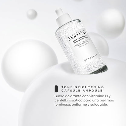Madagascar Centella Tone Brightening Capsule Ampoule by Skin1004 for Women - 3.38 oz Toner