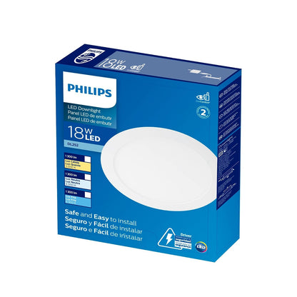 Philips LED Empotrado DL252 Redondo 8" Luz Fría de 18 watts