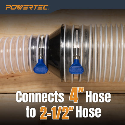 POWERTEC 70136 4-Inch to 2-1/2-Inch Cone Reducer