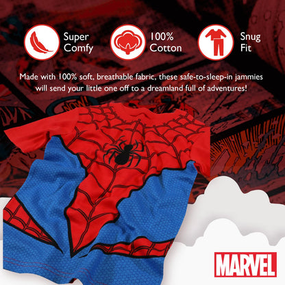 Marvel 2-Piece Snug-fit Cotton Pajama Set, Soft & Cute for Kids Juego de Pijama Mujer