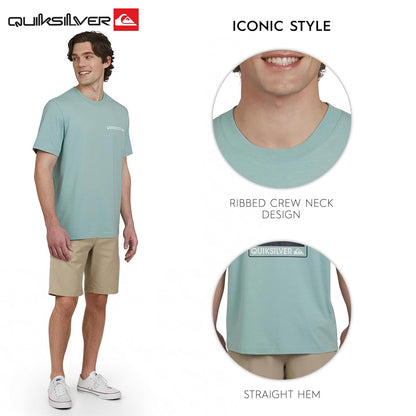 Quiksilver - Playera de Manga Corta de algodón Suave para Hombre
