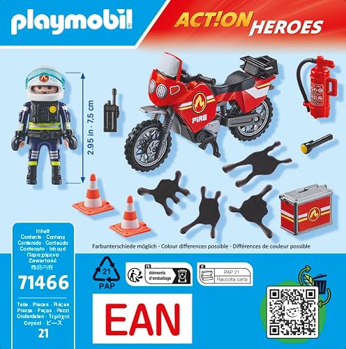 Playmobil 71466 Moto de Bomberos