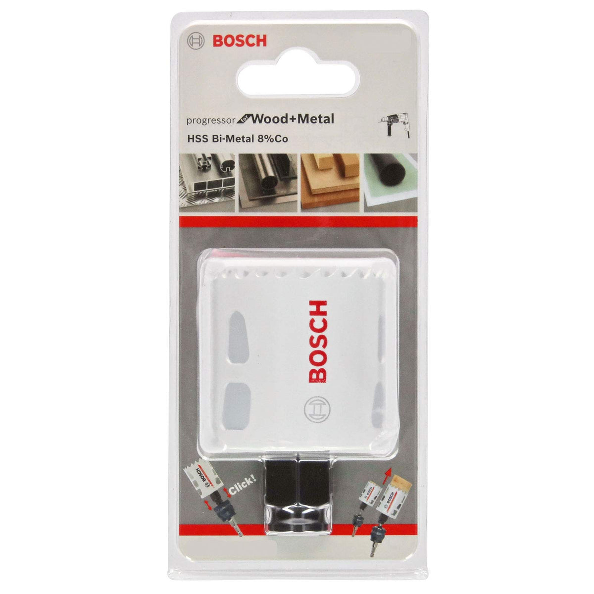 Bosch Brocasierra Progressor para Madera y Metal, Blanco, ø 22 mm x 7/8"