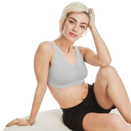 Hanes - Brasier sin Costuras para Mujer, Brasier sin Botones, de Cobertura Completa, Brasier sin Costuras