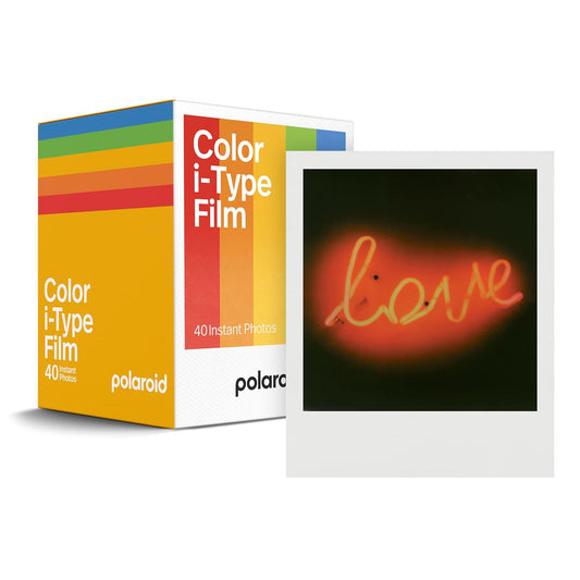 Polaroid Película Instantánea Color i-Type con Marco Blanco - 40 Photos - Marco blanco