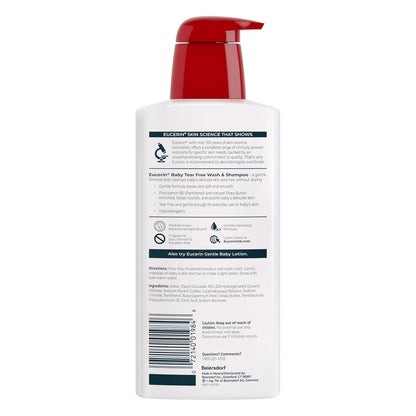 Eucerin Baby Wash and Shampoo, 13.5 Ounce (Pack of 3)