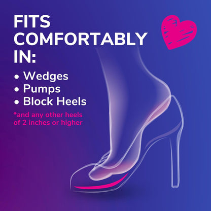 Dr. Scholl's BALL OF FOOT Cushions for High Heels (One Size) // Relieve and Prevent Ball of Foot Pain with Discreet Cushions that Absorb Shock and Make High Heels more Comfortable, New Packaging