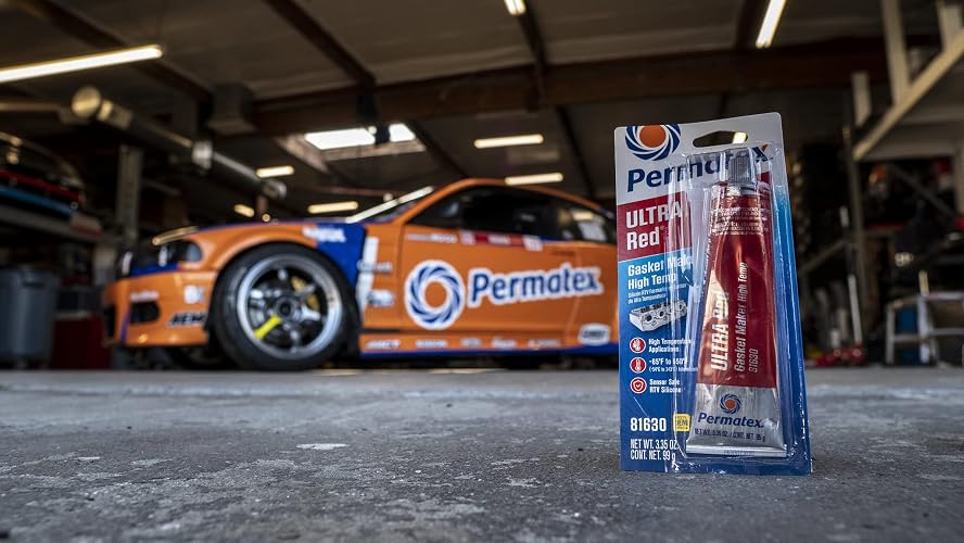 Permatex 81630 Ultra Red - Fabricante de Juntas de Alta Temperatura, 3 onzas