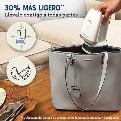 Oster® Vaporizador de Mano Plegable, Portátil, Ligero y Compacto, Blanco, GCSTFS200