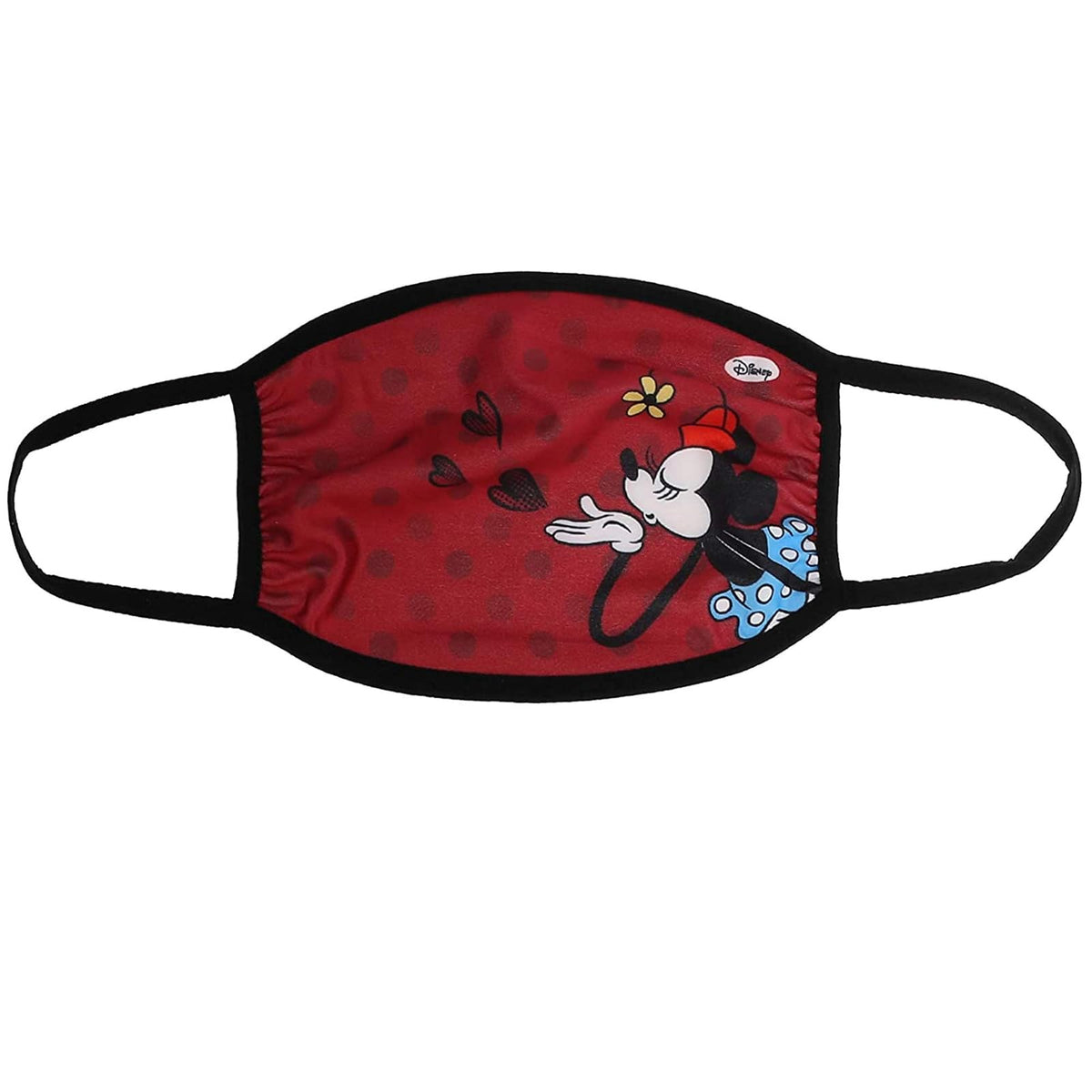Disney Minnie Mouse - Máscara de lunares y besos fruncidos para adultos, Multi, 1 Count (Pack of 1)