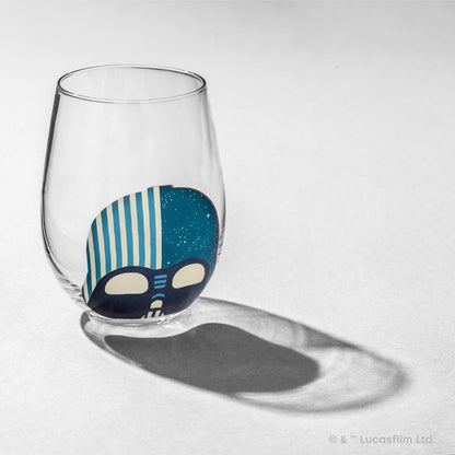 JoyJolt Star Wars™ Helmet Hues - Juego de 4 Vasos de Cristal Sin Tallo de 19oz, Coleccionables y Regalos para Adultos, Vasos de Cocina Temáticos