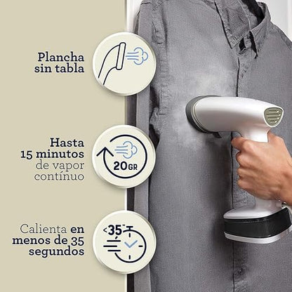 Oster® Vaporizador de Mano Plegable, Portátil, Ligero y Compacto, Blanco, GCSTFS200