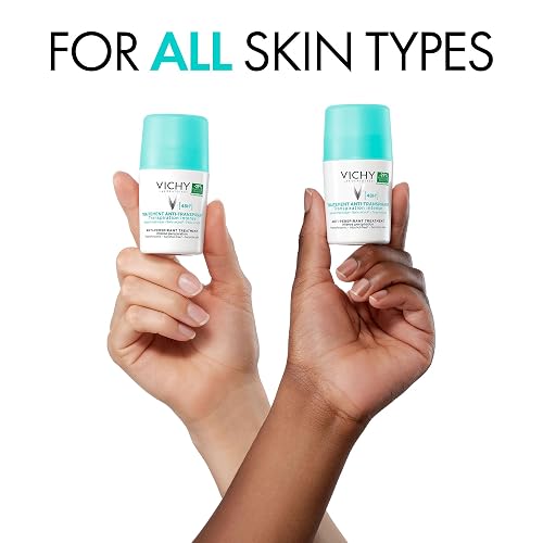 Vichy Deo Tratamiento Antitranspirante 48H Desodorante Roll On para Transpiración Intensa, Protección Contra el Sudor y el Mal Olor, Apto para Todo Tipo de Piel 50 ml