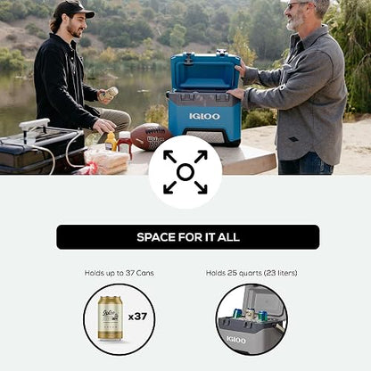 Igloo BMX - Enfriador de 25 Cuartos con tecnología Cool Riser