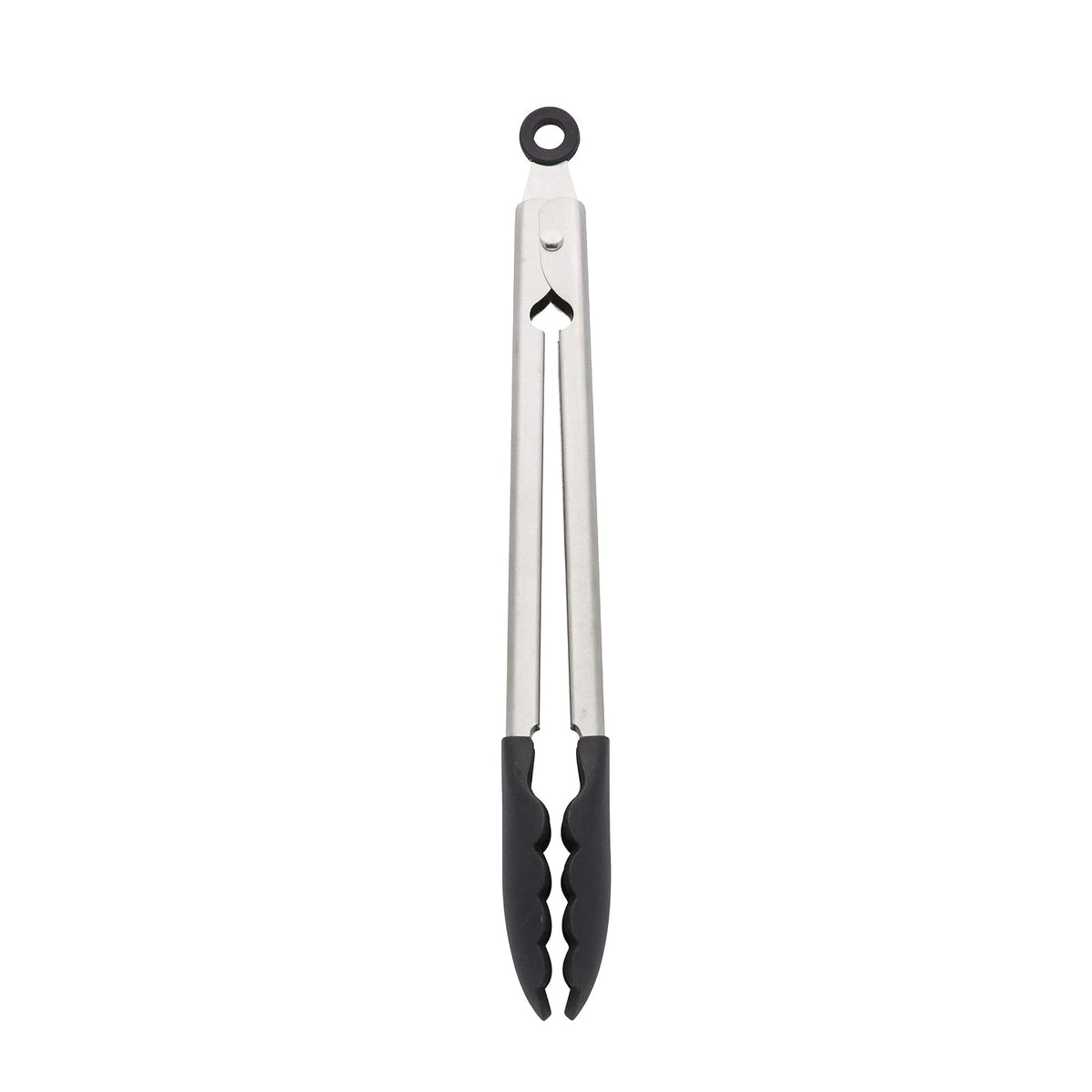 KitchenAid KO094OHOBA Pinzas gourmet de acero inoxidable, 10.83 pulgadas, ónix negro