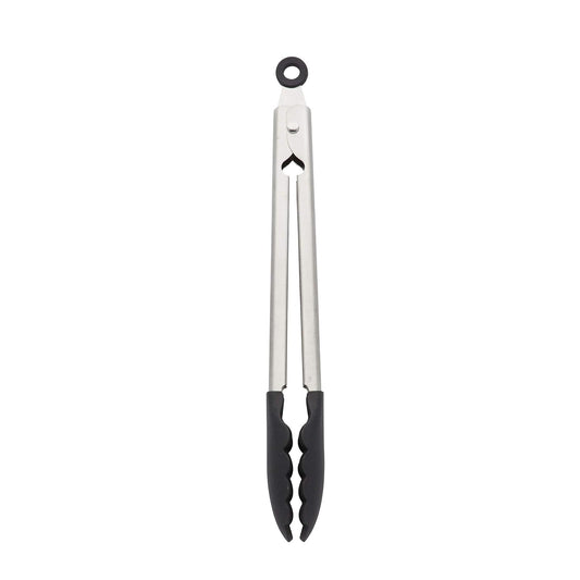 KitchenAid KO094OHOBA Pinzas gourmet de acero inoxidable, 10.83 pulgadas, ónix negro