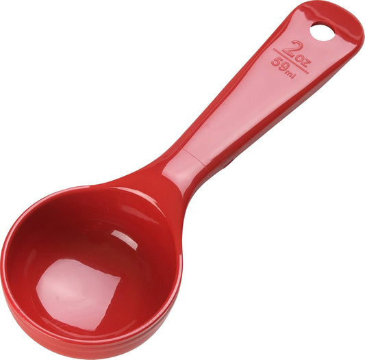 Carlisle 492405 - Cuchara de control de porciones (mango corto, 2 oz), color rojo