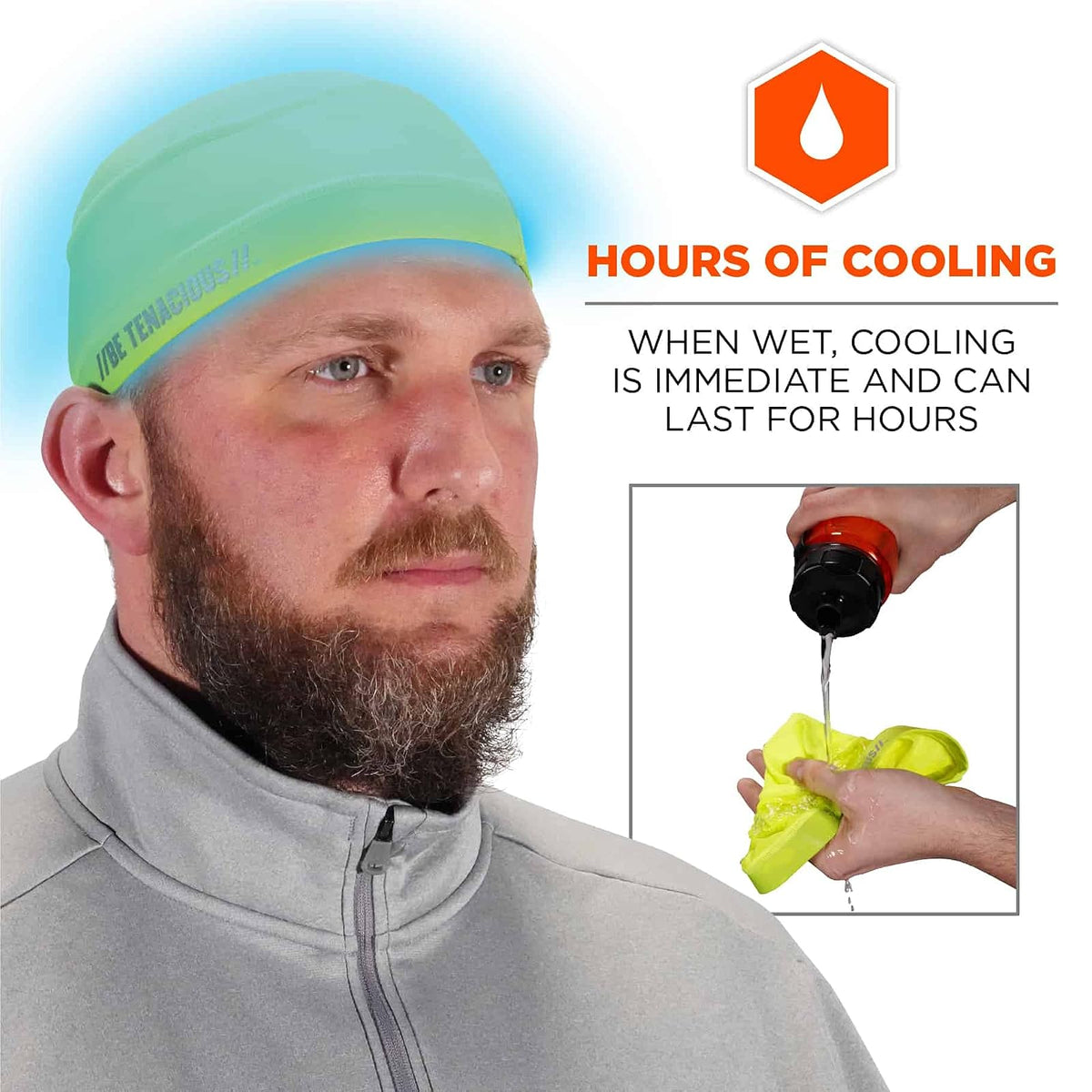 Ergodyne - Herramientas de refrigeración para Hombre, Color Lima