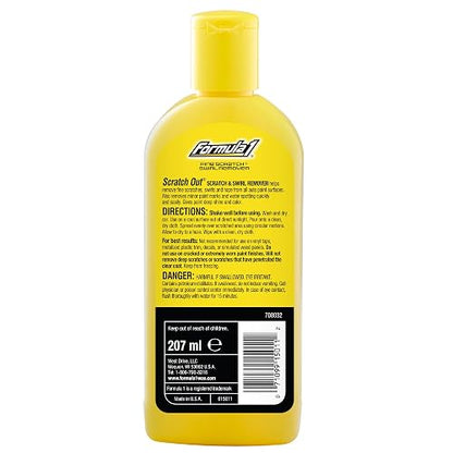Formula 1 Scratch Out 207 ml - Elimina rayones - Brillo - Fácil uso - Suavidad - Hecho en USA