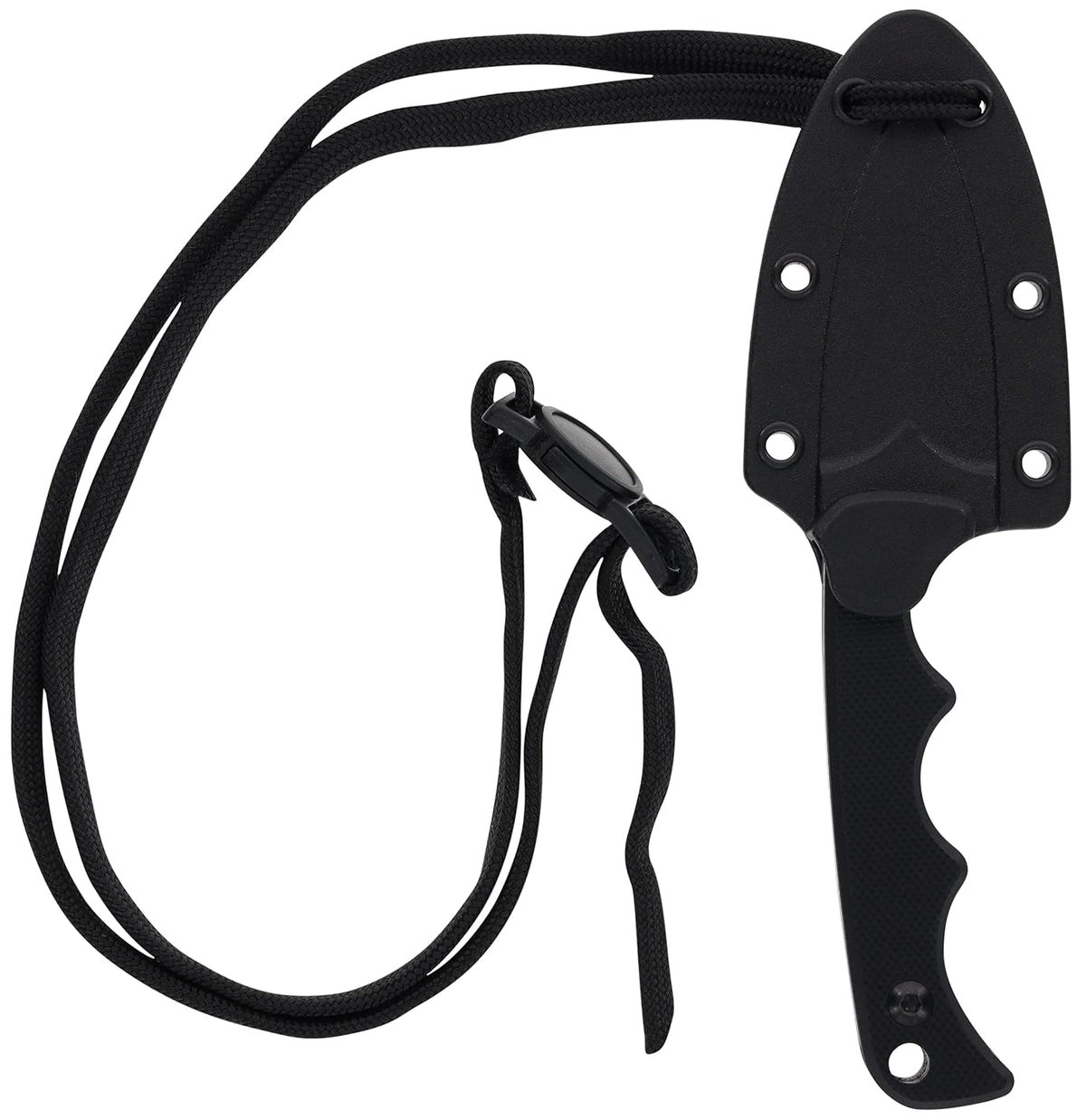 Smith & Wesson H.R.T Cuchillo de punta de lanza de 5.5 pulgadas, longitud total con longitud de hoja de 2 pulgadas y cordón separable, color negro