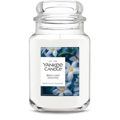 Yankee Candle Vela Aromática Lavanda de Limón, Tarro Grande - Jazmín de medianoche - Large Jar