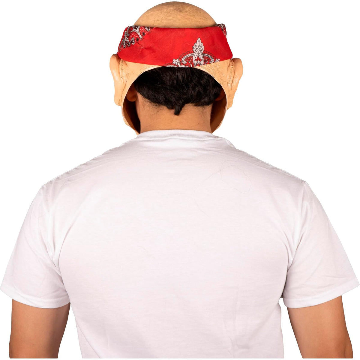 Ghoulish Productions Máscara Thug Clown Full Head de Látex – Payaso de Barrio Cholo con Pañuelo Rojo y Expresión Intimidante – Máscara Realista para Halloween, Disfraces y Coleccionistas