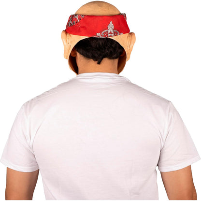Ghoulish Productions Máscara Thug Clown Full Head de Látex – Payaso de Barrio Cholo con Pañuelo Rojo y Expresión Intimidante – Máscara Realista para Halloween, Disfraces y Coleccionistas
