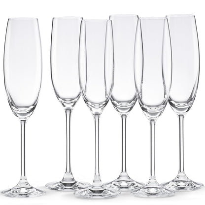 Lenox Tuscany Classics - Juego de copas de champán, compra 4, consigue 6, 1,5 kg, transparente