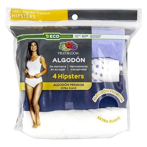 Fruit of The Loom Pantaleta Hipster Ropa Interior a la Cadera Mujer