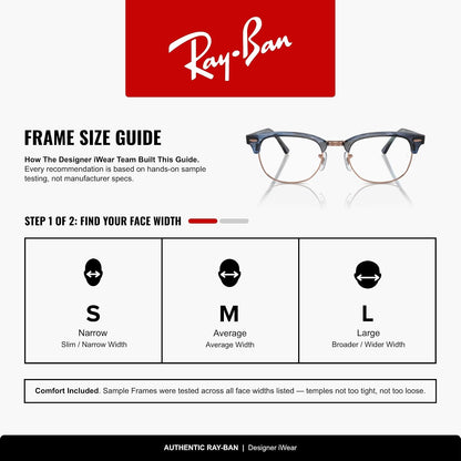 Ray-Ban Rx5154 Clubmaster - Marcos cuadrados para anteojos graduadas para mujer