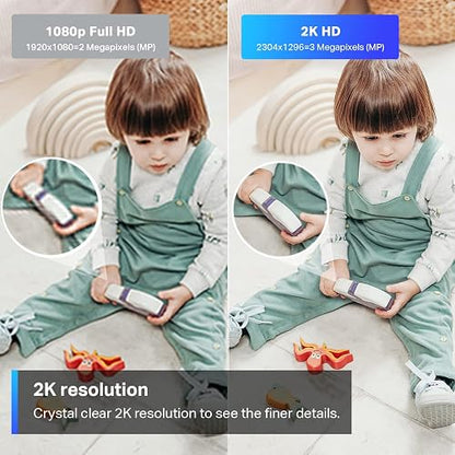 TP-Link Tapo C110, Cámara Wi-Fi de Seguridad Interior para el Hogar, 3MP Ultra Alta Definición, Control Remoto de Aplicaciones, Funciona con Alexa