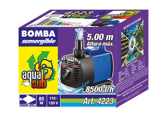 AQUASUB 4223 Bomba Agua 8500 L/H 5M 85W
