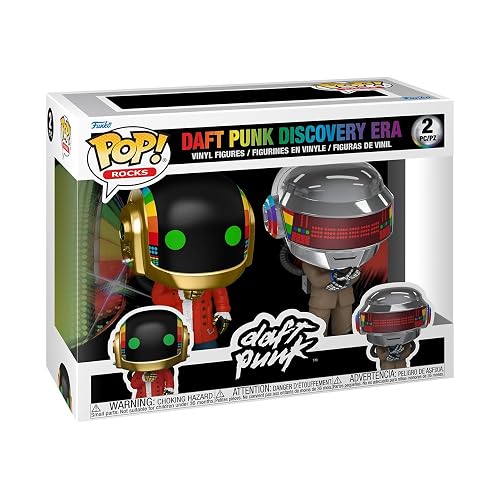 Funko Pop! Rocks: Daft Punk - Discovery 2 Pack | Mercancía Oficial - Figura de Vinilo Coleccionable para Decoración - Regalo de Cumpleaños para Fans