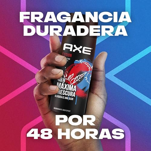AXE PACK 3 PIEZAS Aerosol FUSION 97G para hombre