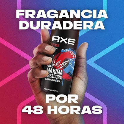 AXE PACK 3 PIEZAS Aerosol FUSION 97G para hombre