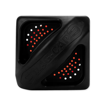 Camco Tapa magnética para Parachoques RV con Ajuste de lengüeta, Cuenta con imanes de neodimio de Alta Resistencia, Paquete de 2 (40312), Negro