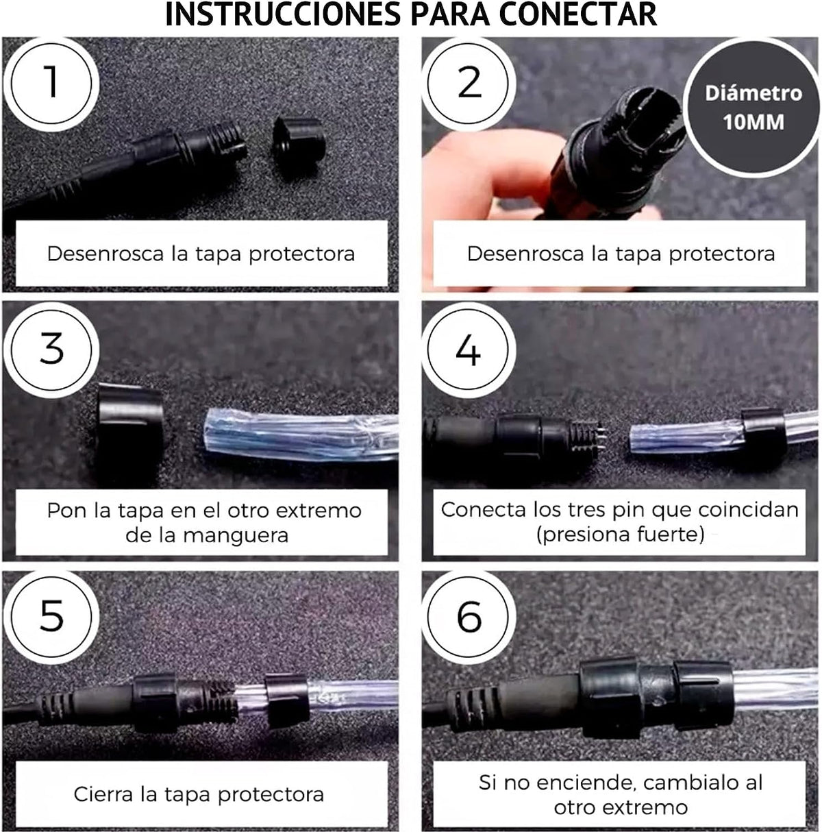 Luces Navideñas Manguera de luz led- Luces de Navidad con 8 modos Manguera Transparente IP67 Impermeable Luz de Cadena para exterior (20M 400LED, Blanco frío)