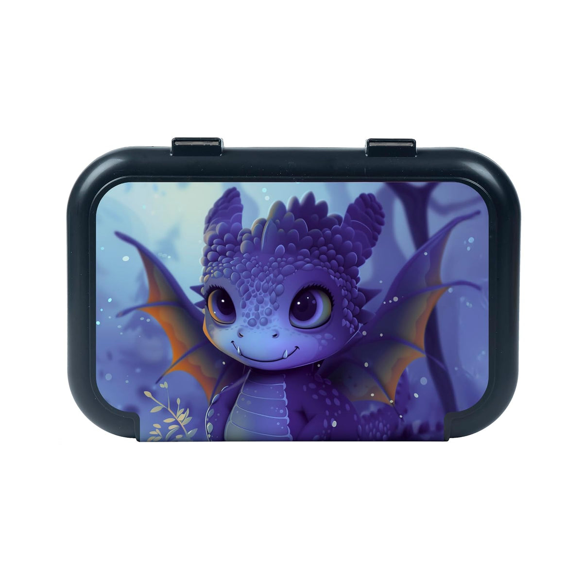 ZIPIT Caja de lápices de plástico reciclado para niños, estuche de gran capacidad para la escuela, caja organizadora de papelería duradera, dragón