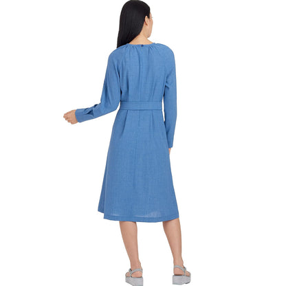 Simplicity SS9225U5 - Juego de patrones de costura con mangas raglán y falda plisada, código de diseño S9225, tallas 16-24