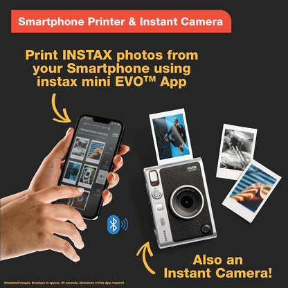 Fujifilm Instax Mini EVO Cámara instantánea - café