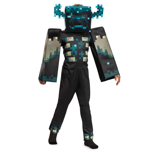 Disfraz de Minecraft Warden Deluxe para niños
