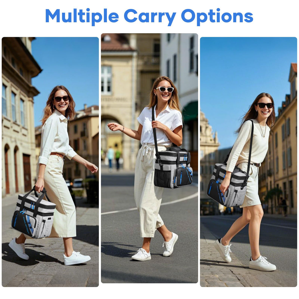 Maelstrom Caja de Almuerzo, Bolsa de Almuerzo Térmica 20L para Hombres y Mujeres, Bolsa Refrigerador Antifugas de Doble Compartimento Expandible con 6 Bolsillos, Bolsa Reutilizable para Trabajo y Picnic