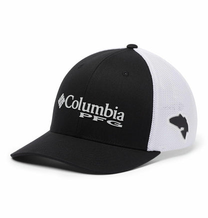 Columbia Gorra de Malla con Logotipo de PFG - Alta Gorra para Unisex Adulto - Negro - - 2XL