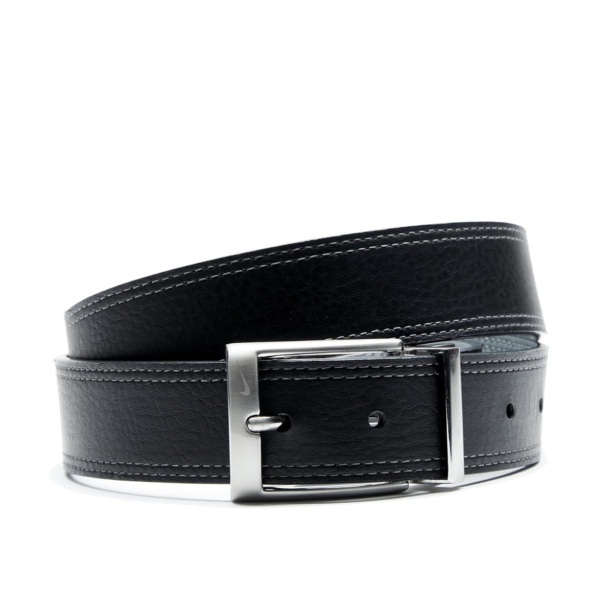 Nike Cinturón clásico reversible para hombre negro/gris