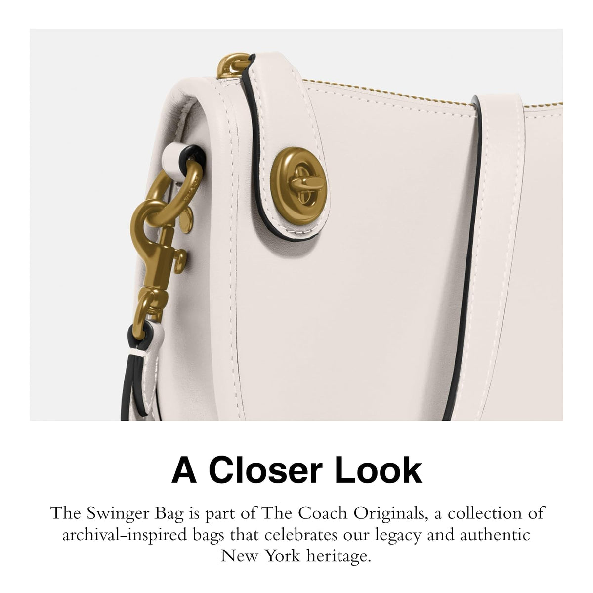 COACH The Coach Originals - Swinger de piel con diseño de globo Bandolera Mujer