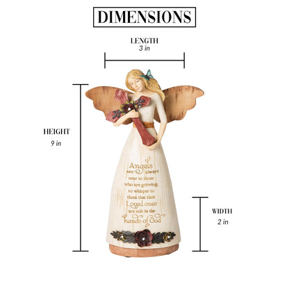 Pavilion Gift Company 02969 Sympathy Angel Figurine, 9-Inch
