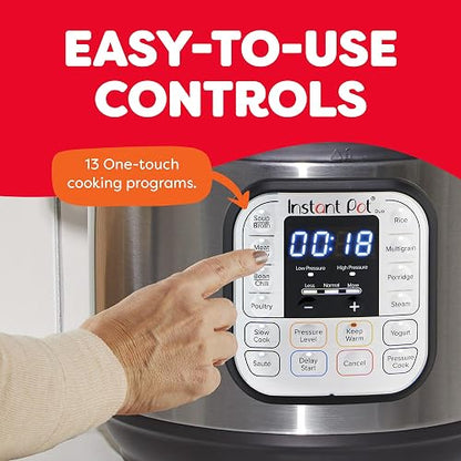 Instant Pot IP-DUO6, Olla de presión 7 en 1, Programable, capacidad para 24 tazas