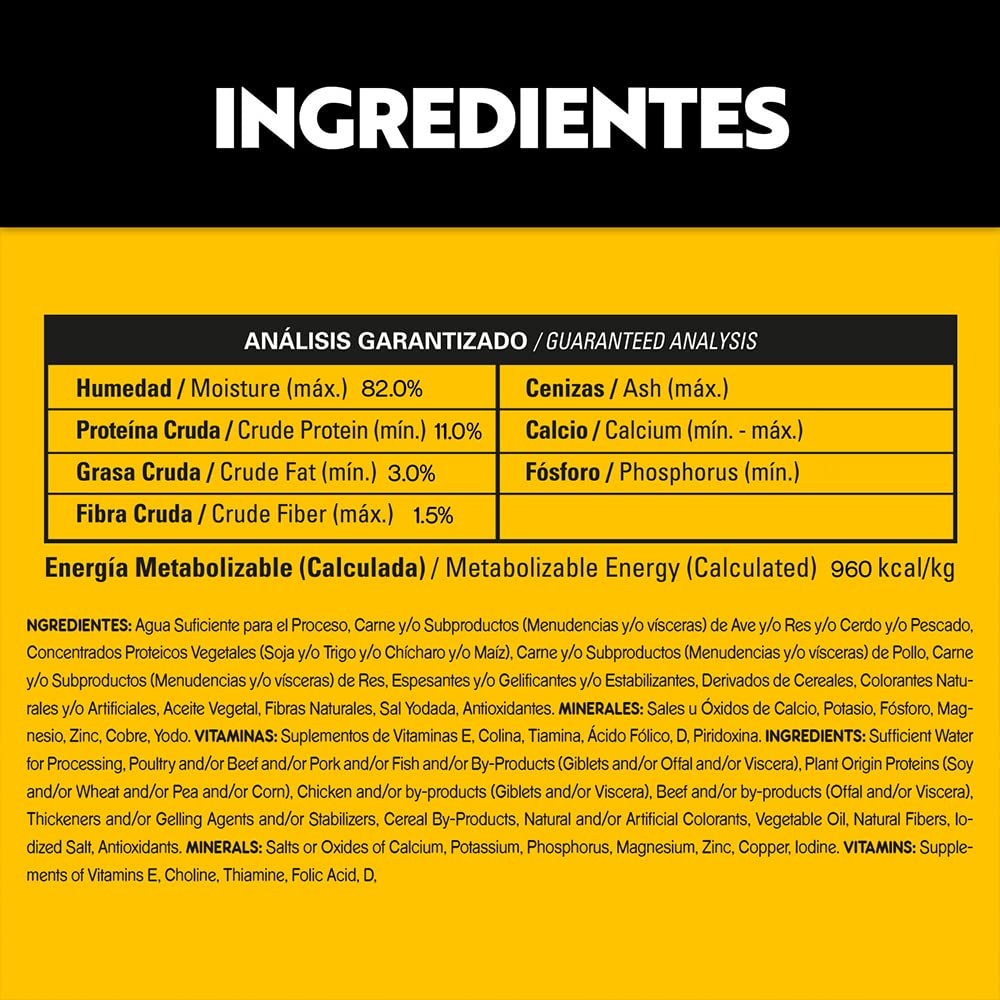 Pedigree - High Protein Alimento para Perro Adulto, Sabor Res y Pollo, 24 Sobres, 85g c/u, con Proteína, Antioxidantes y Vitamina E