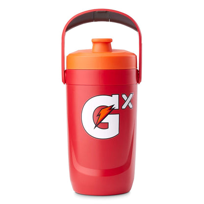 Gatorade Gx Performance Jarra, 64 onzas, a Prueba de Fugas, Agarre Antideslizante, Ideal para Atletas, Rojo - Rojo -